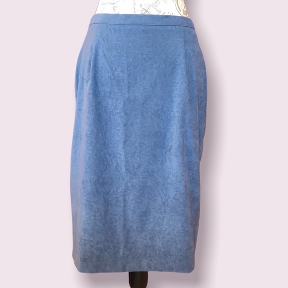 Blue Pencil Skirt, Size 12 - Picture 3 of 14